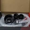 Automatic Electric Fuel Transfer Pump with Auto-Stop, 3.8GPM & 51" Hose & 4 Size Adapters Gas Can Pump with Leak Protection for Gasoline, Diesel, Kerosene, Gifts for Men Dad Him - 2nd Gen Red Black