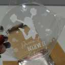 Roowest 36 Pcs Christmas Cheerleading Ornament Xmas Acrylic Cheerleader Ornaments for Christmas Tree Believe It Dream It Achieve Inspirational Motivational Gift for Cheerleader Coach