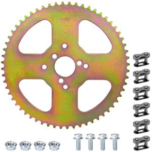 60T High Torque Rear Chain 3 Hole Sprocket # 40 41 420 for Coleman B200R B200 B200RSV RT200 RB200 CT200U CT200UEX BT200X Mini Bike (60T)