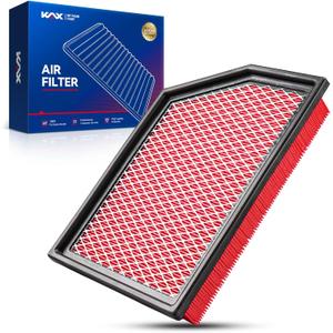 KAX Premium Engine Air Filter, CA11877 Replacement for Jeep Cherokee 2014-2018 (3.2L, 2.4L) Models, Advanced Air Filter Media, Increased Acceleration