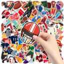 5 x Football Stickers for Kids - 100 PCS Football Party Decorations for Super Game Bowl 2027 | Game Day Party Favors Supplies Decor - Toys Games Gifts Crafts for Toddlers
