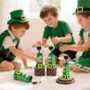 Leitee 100 Set St. Patrick's Day Leprechaun Trap Kit, DIY Catch A Leprechaun Trap Craft Kit St. Patrick's Lucky Party Supplies for St. Partrick Day Home Party Decor Preschool Projects