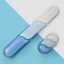 TECKNET Clear Gel Wrist Rest for Computer Keyboard, Ergonomic Gel Keyboard Wrist Rest Set for Typing Pain Relief, Comfortable Silicone Wrist Support Pad for Office/Computer/Laptop/Gaming, Blue