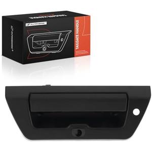 A-Premium Tailgate Handle Liftgate Latch Handle with Camera Hole Compatible with Ford F-150 F150 2015 2016 2017, Textured Black, Replace# FL3Z-9943400-BA, FL3Z9943400BA
