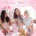 6 Set Mother's Day Cake Flower Gift Boxes with 6 Pcs Transparent PVC Cake Boxes 6 Floral Foam Ribbon Set Flower Bouquet Packaging Gift Paper Boxes for Mother's Day Mom Wife Birthday Holiday Gift Party