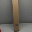 1 Inch Heavy Duty Double Bay Window Curtain Rod, 36-72 Inch Telescoping Center Rod, 20-36 Inch Adjustable Side Rod Set, Black, End Cap Finials