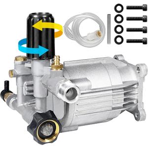 3/4" Shaft Horizontal Pressure Washer Pump, Easy Adjust 2800-3400 PSI, 2.5 GPM, OEM Replacement Pump for Simpson, Honda GC 160 GC 190, Homelite, AR rmv 2.5g30