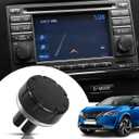 Radio Knob Button Volume Stereo Tuner, Stereo Audio Volume Radio Tuner Control Switch Knob Ring for Nissan for Qashqai for Juke for X-Trail for Note and for Micra models (Injection molding process)