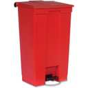 Rubbermaid Commercial Products Slim Jim Front Step On Trash Can, Red, 23-Gallon, Hands-Free Garbage Can for Medical Waste in Hospitals/Lab/Emergency/Patient Rooms