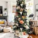 Black Velvet Ribbon Bows Valentines Tree Decorations 12Pcs, 5in * 8.6in Xmas Ornaments for Tree Home Party Front Door Wreath Holiday Decor