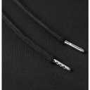 RoseSeek Men's Letter Graphic Hoodies Long Sleeve Drawstring Pullover Sweatshirts Fall Clothes Black Small