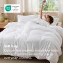 Bedsure White Duvet Cover Queen Size - Soft Double Brushed Bedding Set for Kids & Adults, Zipper Closure, 3 Pieces, Includes 1 Duvet Cover (90"x90") & 2 Pillow Shams, NO Comforter