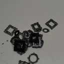 Vicenpal 10 Pcs Vintage Mini Picture Frames Baroque Antique Small Resin Jewelry Display Table Frame for Christmas DIY Photo Holiday Party Decoration (Black)