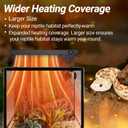 Reptile Heat Panel Adjustable Temperature 60W Reptile Heater for Terrariums, Energy Efficient & Non-Light Reptiles Heating Plate for Snakes,Crested Gecko,Leopard,Turtles