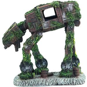 YZHZOM at-at Walker Aquarium Decorations Cool Fish Tank Decorations ATAT Walker Aquarium Decor Aquarium Castle Decor Betta Fish Hide Cave Ornament war Aquarium Decor
