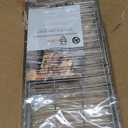 onlyfire 6042 BBQ Stainless Steel Flat Spit Rotisserie Grill Basket for Any Grill, Fits 1/2" Hexagon, 3/8" Hexagon, 3/8" Square&5/16" Square Rotisserie Spit Rods