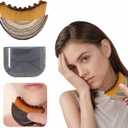Lymphatic Contour Face Brush, Manual Lymphatic Drainage Massager, Soft Durable Hypoallergenic Facial Tool for Sculpting, Lifting, Anti-Puffiness, with 2 Golden Butterfly Clips