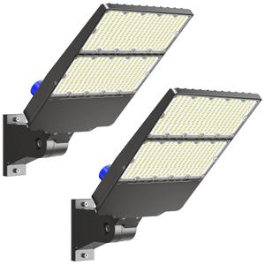 Hykoont LED Parking Lot Light 300W, 2 PACK