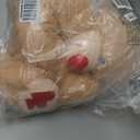 MaoGoLan Giant Teddy Bear 36" Stuffed Animal - Red Heart Footprints Big Teddy Bear Plush for Valentines Gift,Anniversary,Long Distance (35 inches, Brown)