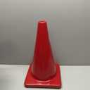 Champion Sports High Visibility Flexible Vinyl Cones for Sports Training, Agility Drills, Field & Gym Marking Sets (Red)