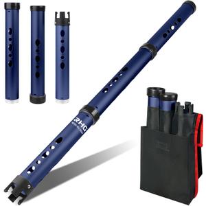 Golf Ball Retriever, Aluminum Alloy Picker Upper Tube, Golf Balls Shagger Grabber, Ball Collector, Pickup Tool Device for Men Women (Blue)