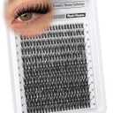 Lash Clusters Wispy Eyelash Clusters Ultra-Dense Individual Lashes Extensions Dramatic Cluster Lashes CD-Curly Cluster Eyelash Extensions Wet Look Natural 132PCS DIY Lash Pack (Flaunt, 8-18MM)