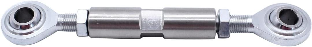 1 PC SHLPDFM 2 1/2" Adjustable Tensioning Rod Silver colour Heim Joint Alternator Bracket Fits for SBC BBC 350 454 302 engine