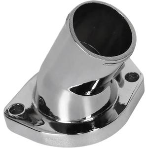 AB59-1 Aluminum Chrome Plated Thermostat Housing Water Neck Assembly Compatible for Ford 260 289 302 351W 1965-2001 AB59 (Silver)