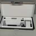 AULA 99 Wireless Keyboard, Custom Computer Keyboard, Tri-Mode Bluetooth 5.0/2.4GHz/USB-C Cute Creamy Gaming Keyboards with Number Pad, RGB Backlit Media Knob Programmable Keybaord for PC Gamer - Grey