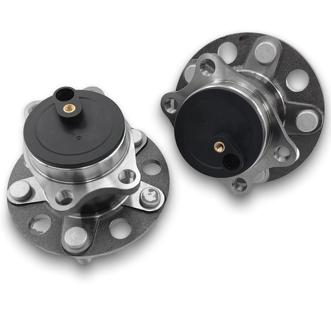 512332 2 x Rear Wheel Bearing and Hub Assembly for Jeep Compass Patriot 2007-2017 Dodge Avenger 2008-2014 Caliber 2007-2012 Chrysler 200 2011-2014 Sebring 2007-2010 5-Lug w/ABS