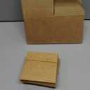 ValBox 3x3x3 Brown Gift Boxes 50pcs - Recycled Paper Cube Boxes with Lids for Gifts, Crafting & Party Favors