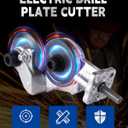 Upgraded Electric Drill Plate Cutter, Metal Nibbler Drill Attachment,Sheet Metal Cutter Tool with Adapter for Cutting Various Metals Materials Such As Aluminum,Steel,Copper,Iron