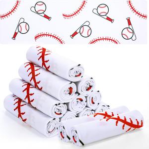12 Pcs Baseball Cooling Towel 40"x12" Sports Ice Towel for Neck and Face Quick Dry Breathable Microfiber Chilly Baseball Party Favors Supplies for Coach Gift and Sport Party Favors (White)