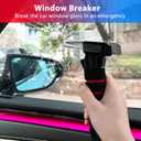 Car Door Handle for Elderly, 3 in 1 Car Handle Assist for Elderly, 2 Pack Portable Vehicle Support Handle Grab Handles to Help Get Out of Car for Seniors & Handicapped (Blue & Red)