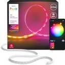 Hue Flux 16-Feet LED Strip Light Extension, Vibrant Color and Ambiance, Flexible Indoor Lighting, Chromasync Color Blending, Cuttable, Extendable, Reusable, App and Voice Control