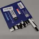 WRITECH Retractable Dry Erase Markers: Fine Point Clickable Black Colored Ink Marker Low Odor Erasable Thin Tip Refillable Whiteboard Marker Pen Set 12ct No Bleed Smear