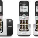 VTech Cordless Phone 3-Handset with Large Display and Big Buttons, DECT 6.0 with Caller ID/Call Waiting, Full Duplex Speakerphone, ECO Mode, Last 10 Number Redial, Easy to Use,VG231-3