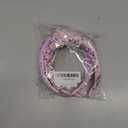 Sequin Knotted Headbands - Sparkly Pink Glitter Velvet Hair Accessories for Girls, Kids 2Pcs (1-Pink Purple)