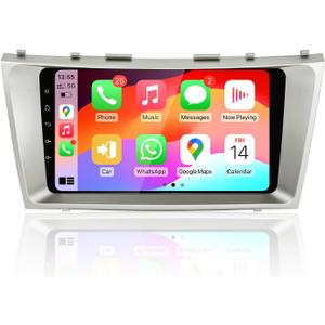 9-inch IPS 4+64G Android 13 Car Stereo Screen for Toyota Camry 2006-2011 Class, Support Wireless Carplay Android Auto, DSP GPS WiFi 4G SWC, FM/AM Bluetooth & 720P AHD Rear Camera