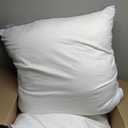 MIULEE 28x28 Pillow Inserts,Set of 2 Down Feather Throw Pillows for Couch Sofa Bed, Decorative Fluffy Throw Pillow Inserts Cotton Fabric,White
