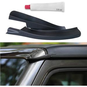 JVMA Hardtop Rain Gutter Extensions Rooftop Rainwater Deflector for Jeep Wrangler JL JLU Accesssories 2018-2024 and Gladiator JT Exterior Accessory (US Patented)