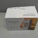 38dB Ultra-Quiet 1200W PTC Ceramic Small Space Heater, 3-Second Rapid Heating 90 Oscillating Portable Heater with Dual Safety for Bedroom Office