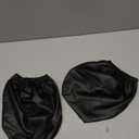 Shakas 2 PCS Cars Headrest Covers, Full Wrap-around Non-marking Fit Anti-scratch Protector, Waterproof Leather Portable Reusable Elastic Dust Cover, for Most Cars Seat Headrest Accessories (Black #S)