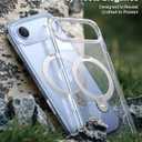 TORRAS Q3 Spin for iPhone Air Case, Patented 360 Magnetic Stand, Fit for MagSafe, Built-in Ring Holder Kickstand, Rugged Military-Grade Protective Case for iPhone 17 Air, Camera Control Button, Clear
