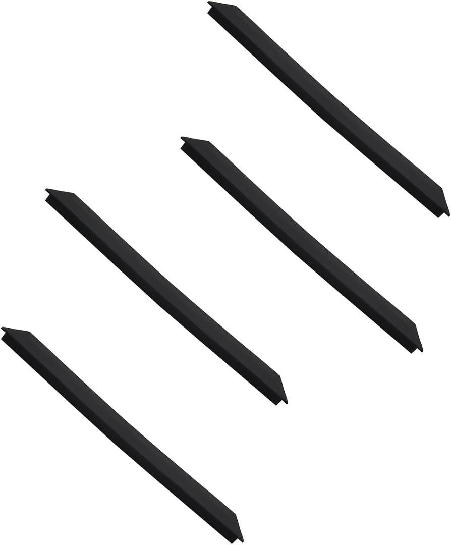 4PCS Stove Gap Filler - 25 Inch Edge Cover, Black Silicone Counter Gap Cover