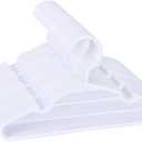Baby Kids Hangers for Closet - 11.4 Inch 60 Pack Plastic - Children Infant Toddler Hangers for Clothes (White)