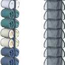 Hanging Legging Organizer, Legging Storage Organizer, Legging Organizer for Closet, Yoga for Pants Jeans Organizer, Hung Behind The Door, Wardrobe, Hanger 20 Pockets Clothes Storage (Grey)