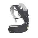 FRUITEAM - Safety-Certified Baby Carrier with Hip Seat - All Position Baby Chest Carrier - Front and Back Carry Baby Carrier Nerborn to Toddler with Head Hood, Misty Grey