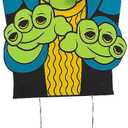 Fun Express Green Monster Face Yard Sign - Monster Inflatable Outdoor Decoration - Monster Birthday Party or Baby Shower Yard Signs - Lights for Holiday, Garden, Lawn Party Decor Outside