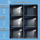 Solar Lights Motion Sensor Fake Security Camera 2 Pack, USB & Solar Powered